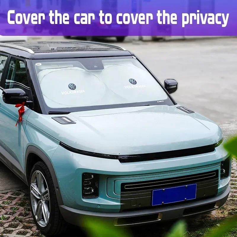 Car Windshield Sun Shade Visor UV Protection Shield For VW Scirocco Polo T5 Passat b6 Golf mk5 Tiguan Jetta CC Beetle GTI Touare