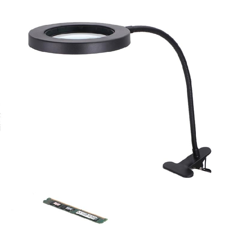 USB Rechargeable Table Lamp Adjustable Deoktop Reading Light 10xMagnifying Glass