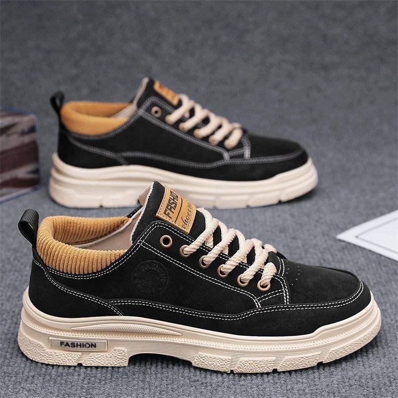 Men's Shoes 2025 New Velvet Warm Work Leisure Sports Board Shoes Autumn and Winter Low-top Labor Insurance Tooling Martin Boots