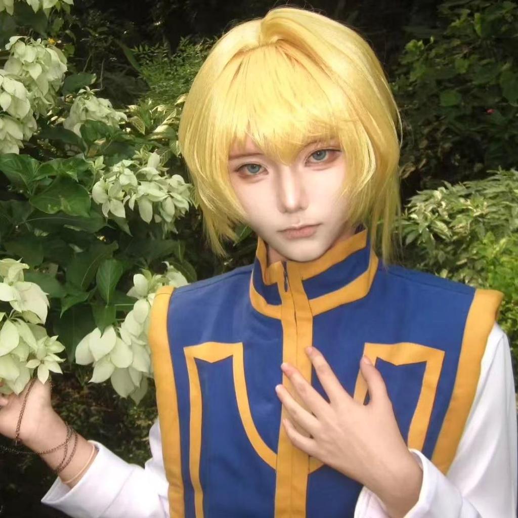 Hunter X Hunter Kurapika Judgement Chains Cosplay& Halloween Costume Bracelet & Wig