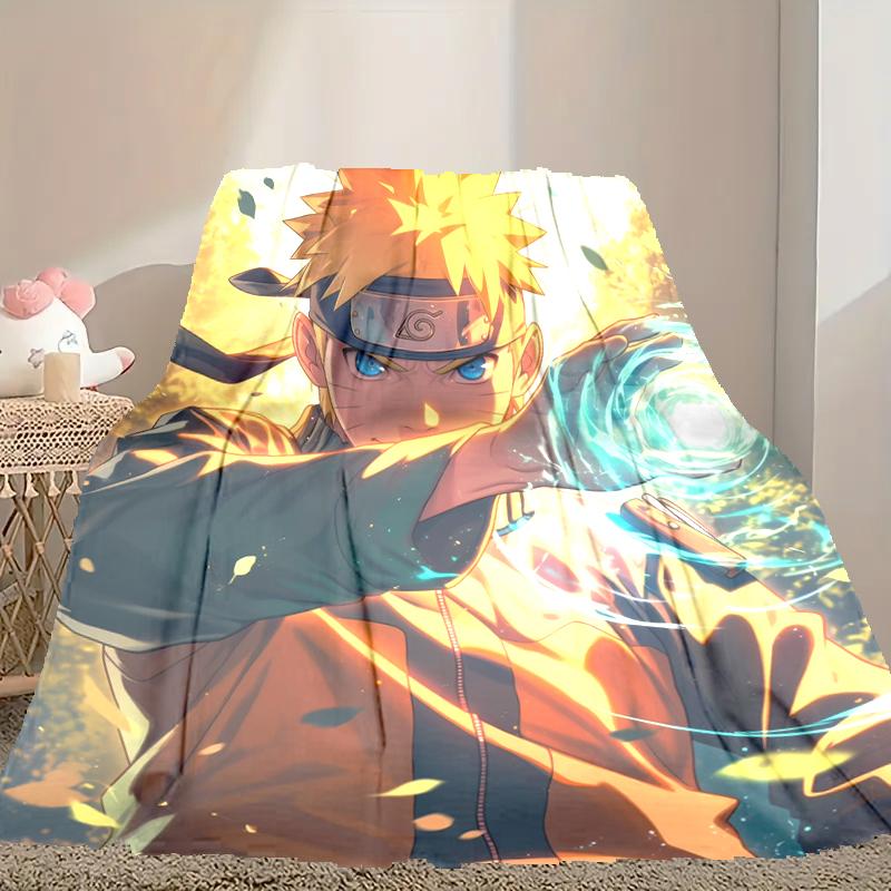 Naruto Pattern Blanket, Cozy Blanket for All-Season Comfort On Sofas, Beds, Office, Car, Camping and Travel