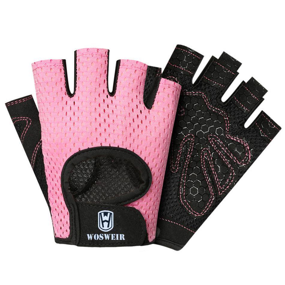 Unisex sommer treningshansker: Sklisikker, Slitesterk, Halvfingerdesign for Pull-Ups og Trening