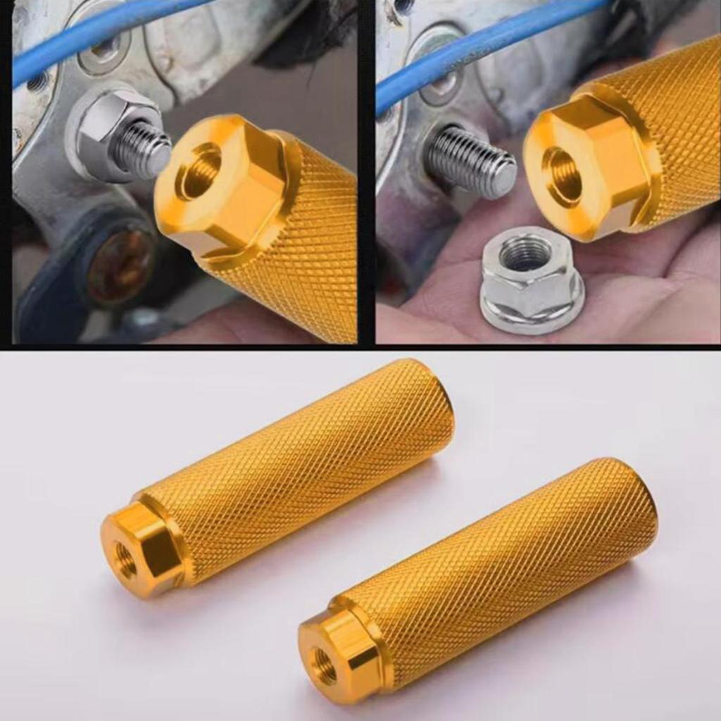 2Pcs/pack Cyclings Pegs Aluminum Alloys Bikes Foot Peg for Kids Adult Rear Feet Pedal for Mountain Bikes Foot Stunts Pegs