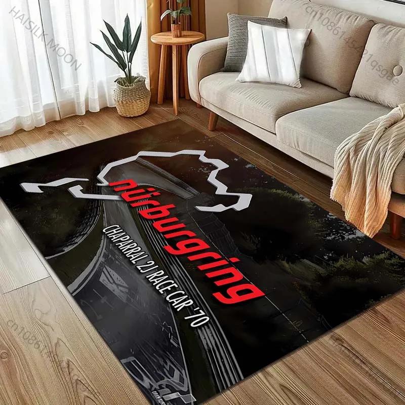 Multi Sizes Nurburgring F1 International Track Carpet for Living Room Home Decor Non-slip Floor Mat for Bedroom Large Area Rugs