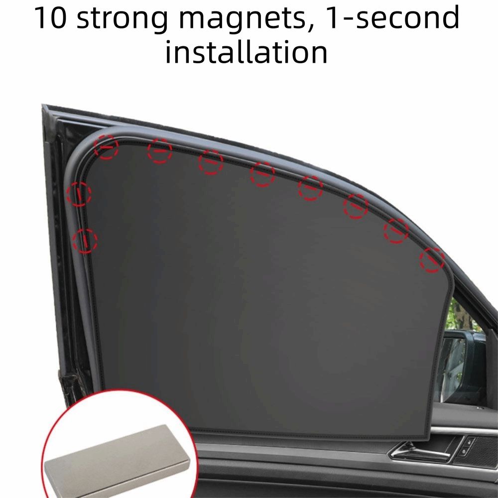 2/4Pcs Blackout Car Window Covers Magnetic Car Privacy Curtains Car Window Sun Shade  Baby Care