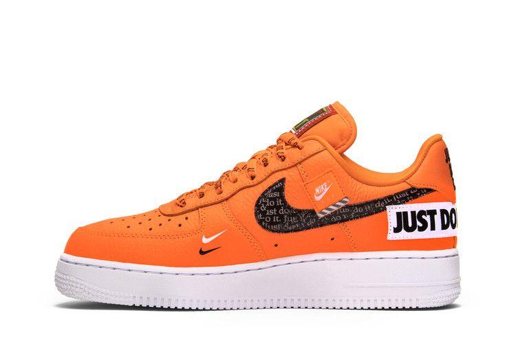 Herren Sneaker Nike Air Force 1 Low Just Do It Pack Total Orange Total Orange/Total Orange-Schwarz-Weiß