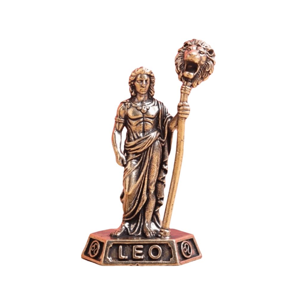 Vintage Collectible Figurines Miniature Artisan Craft The Twelve Zodiac Signs Decoration 12 Constellation Statue Gift Ornaments