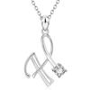 Fashionable Diamond Necklace In European and American 26 English Letters