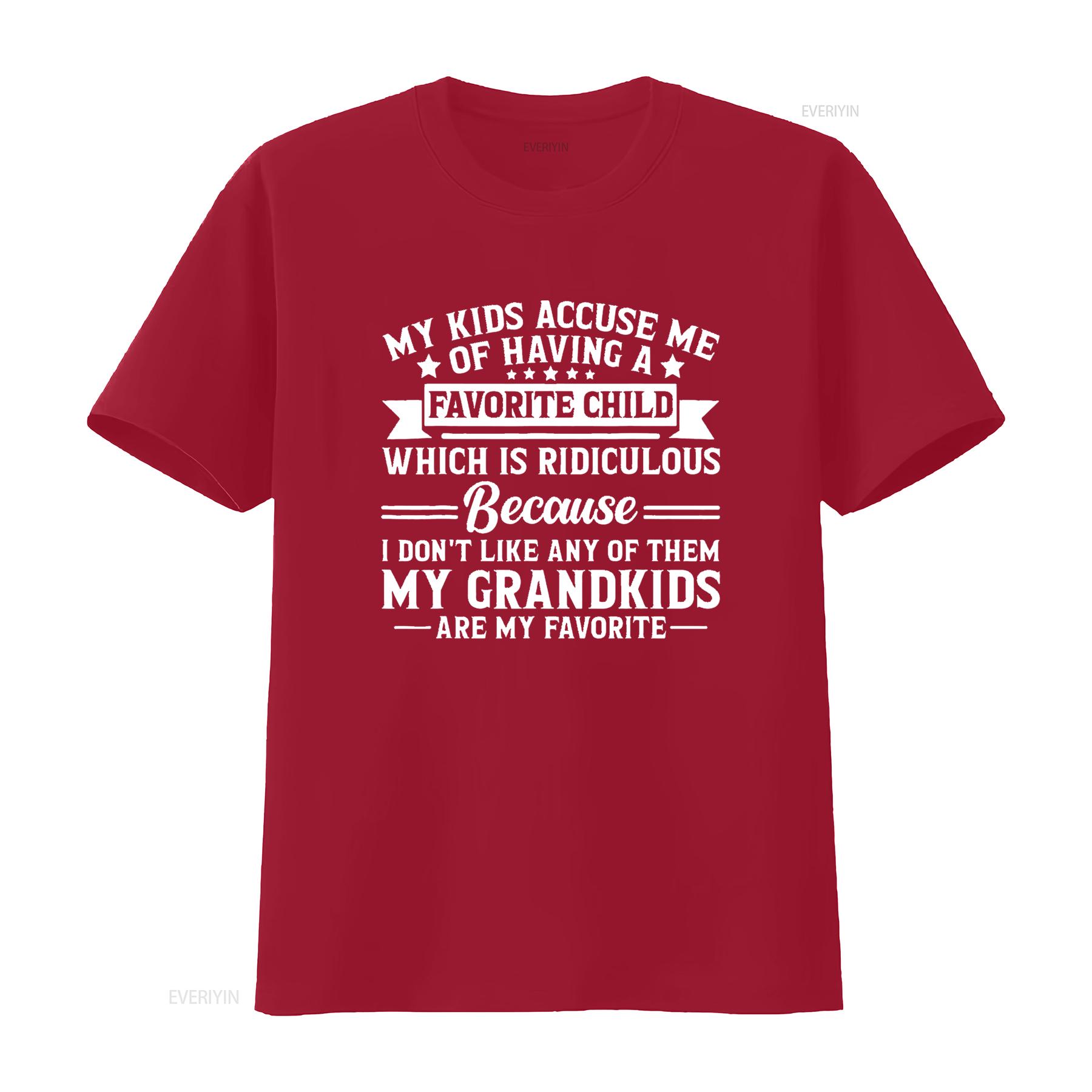 My GrandAre Favorite Funny Family Grandpa Grandma Trendy Summer Tops for Women with Unique s  T Shirt vintage Washed S