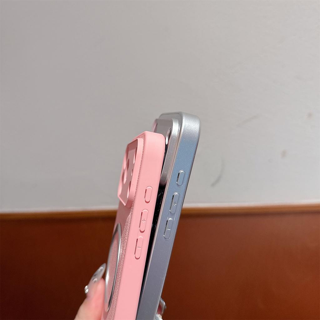 For iPhone 17 Pro Case PU Leather + PC + TPU Precise Cutout Phone Cover Compatible with MagSafe