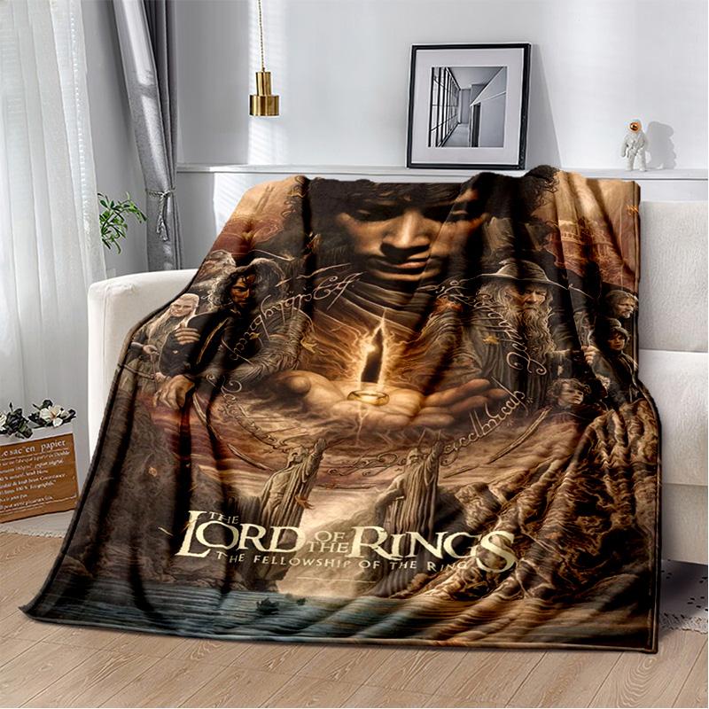 Movie L-Lord of The Rings H-Hobbit Soft Plush Blanket,Flannel Blanket Throw Blanket for Living Room Bedroom Bed Sofa Cover Child
