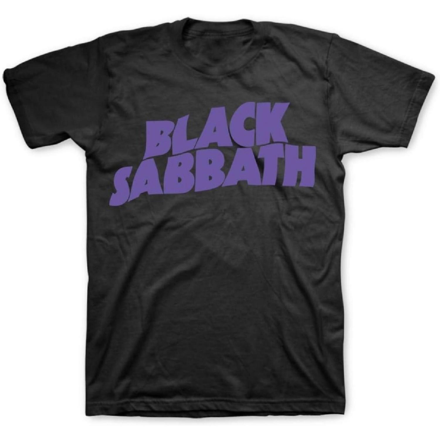 Black Sabbath - Classic Logo - Adult T-Shirt - Large Black S