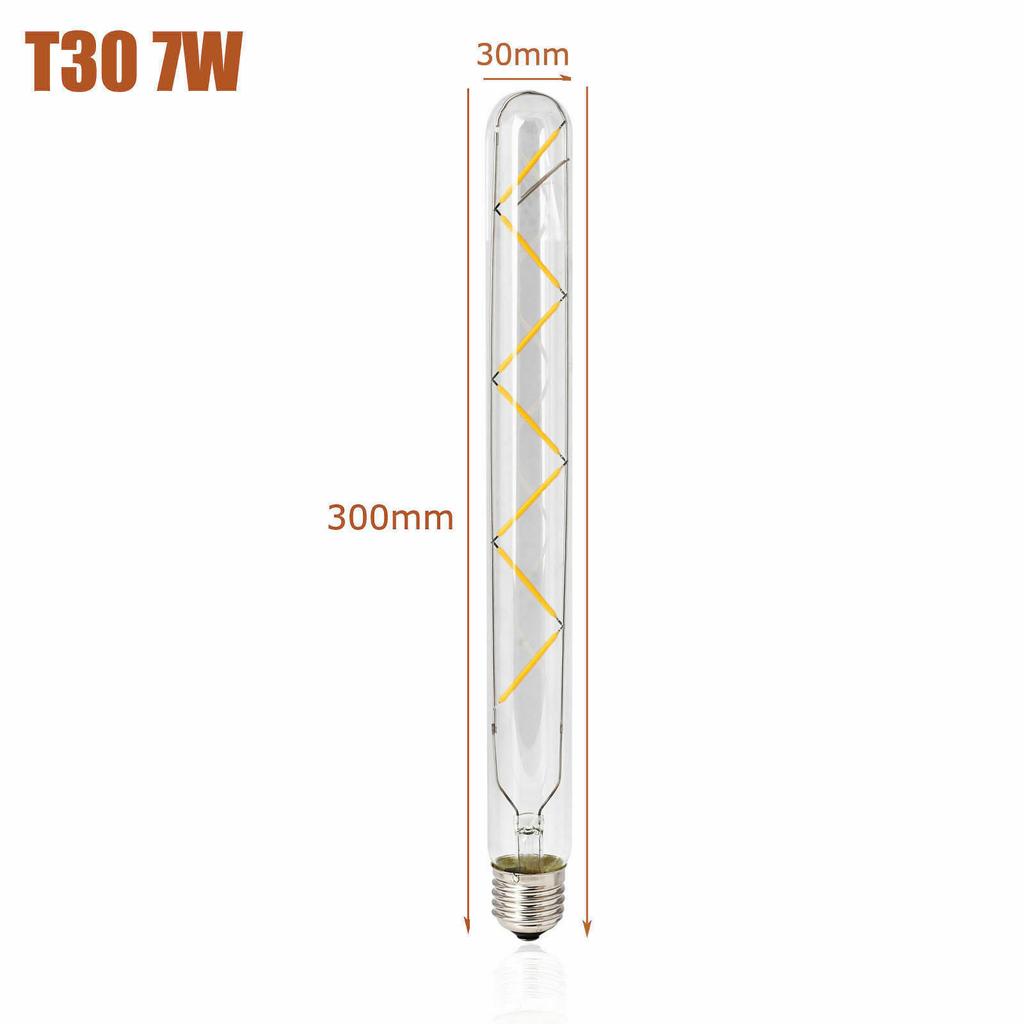 Vintage Retro T30 E27 LED COB Filament Light Bulb 2W 3W 4W 5W 6W 7W 8W Warm White Lamp 220V For Home Bar Decoration Lighting
