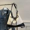 Niche retro splicing tote bag women's 2025 new trendy shoulder bag multi-functional large-capacity backpack