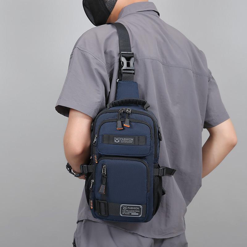 Herren Outdoor Brusttasche Multifunktionale Umhängetasche Große Kapazität Schultertasche