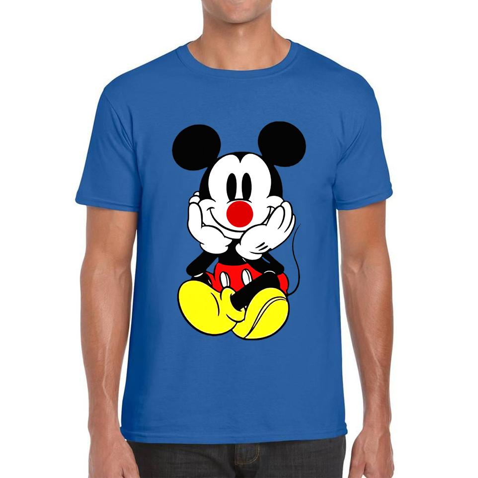 

Mickey Mouse Red Nose Day Unisex Mens T Shirt Womens Tops Tees L
