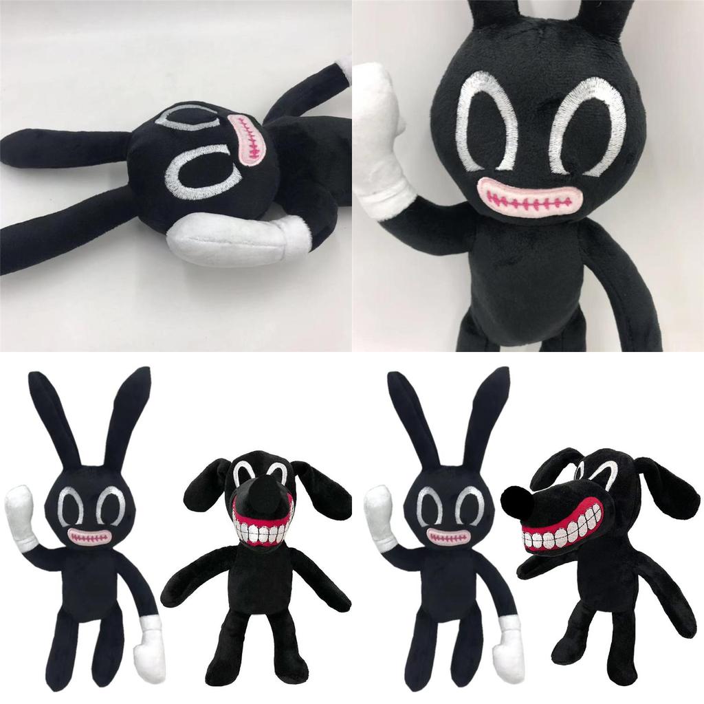 Adorable And Spooky Siren Head Horror Black Bunny Plush Stuffed Doll For Kids