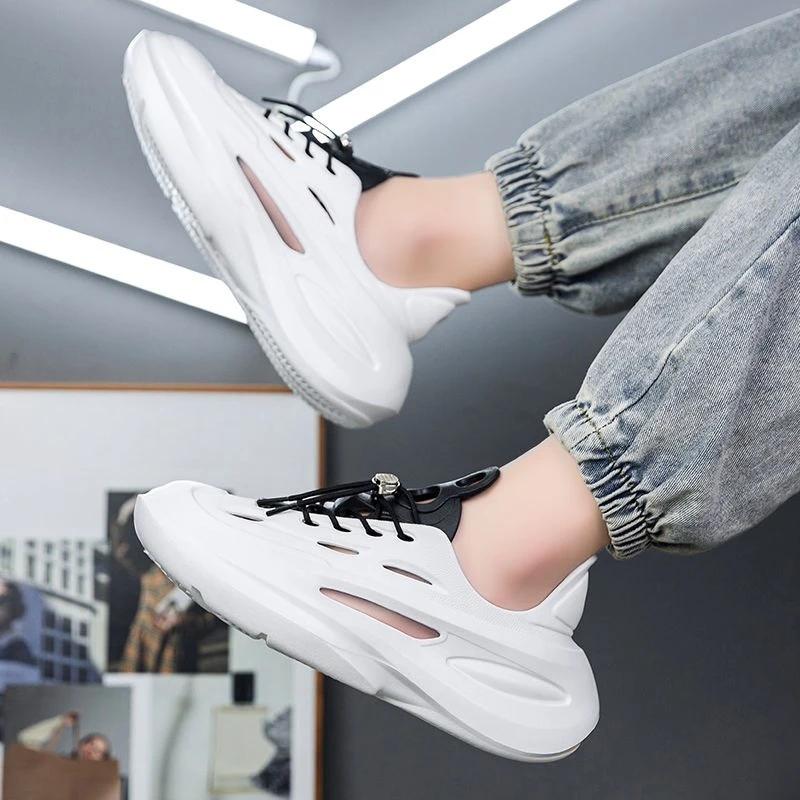 Fashion With Platform Male Shoe Hole Shoes Ultralight Height Japanese 39 Summer Sale 2025 Non-slip Luxury New Arrival Pvc H Men's Sandal