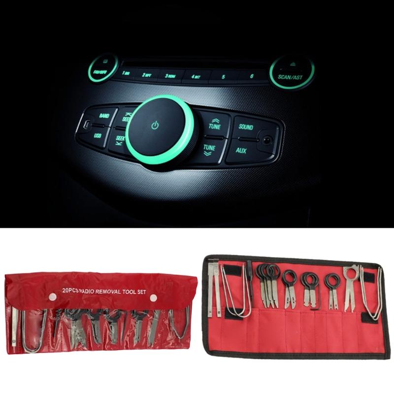 20 Pcs Practical Car Speaker Disassembly Tool Set Automobile Stereo Removal Radio Keys Remove Tools Repair Modification