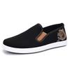 Embroidered old Beijing cloth shoes men's soft-soled breathable one-pedal casual shoes low-top comfortable middle-aged dad shoes