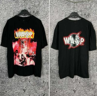 2 Sides W.A.S.P. Band Black Cotton All Size S-5XL Unisex T-Shirt