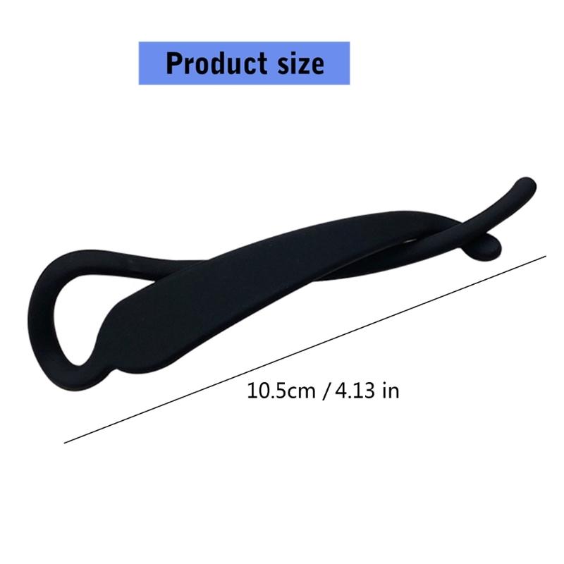 Smooth Banana Hair Barrettes Slip Resistant Grip For Women Girls High Ponytail Styling Accessories