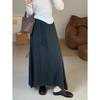 2024 Korean Style High Waist Knit Midi Skirt: Autumn Warmth and Slim Comfort for Women