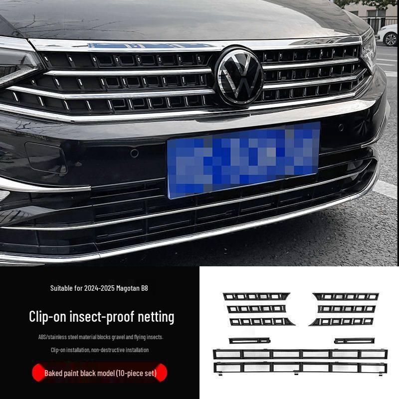 Volkswagen Magotan B8/B9 Insektennetz-Schnalle für die vordere Kühlergrill - Einfache Montage Dekoration & Schutz