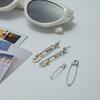 Stainless steel paper clip earrings Titanium steel earrings do not fade Jewelry explosion