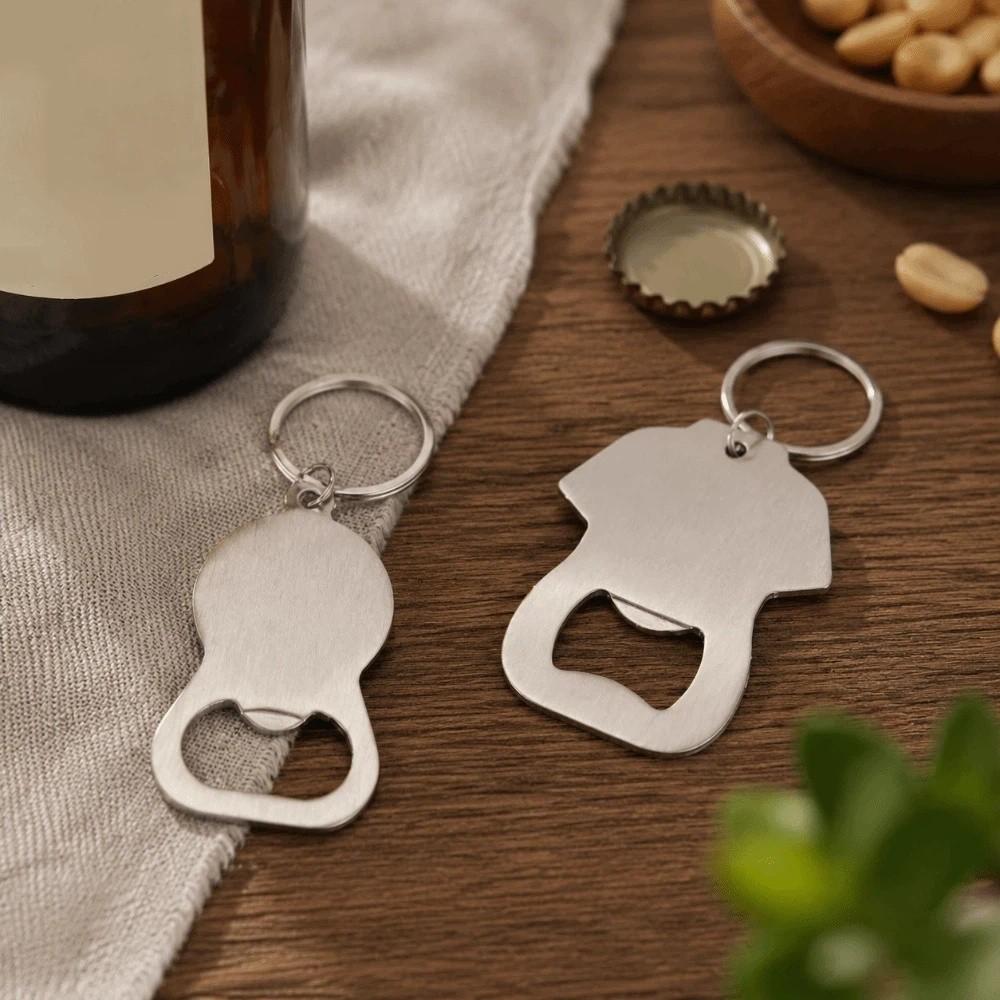 Simple Bottle Opener Keychain Stainless Steel Portable Bottle Opener  Daily Carry