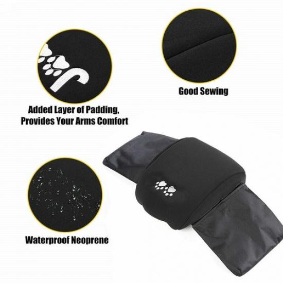 Black Center Console Trim Armrest Pad Cover For Jeep Wrangler JL JLU JT 2018-20