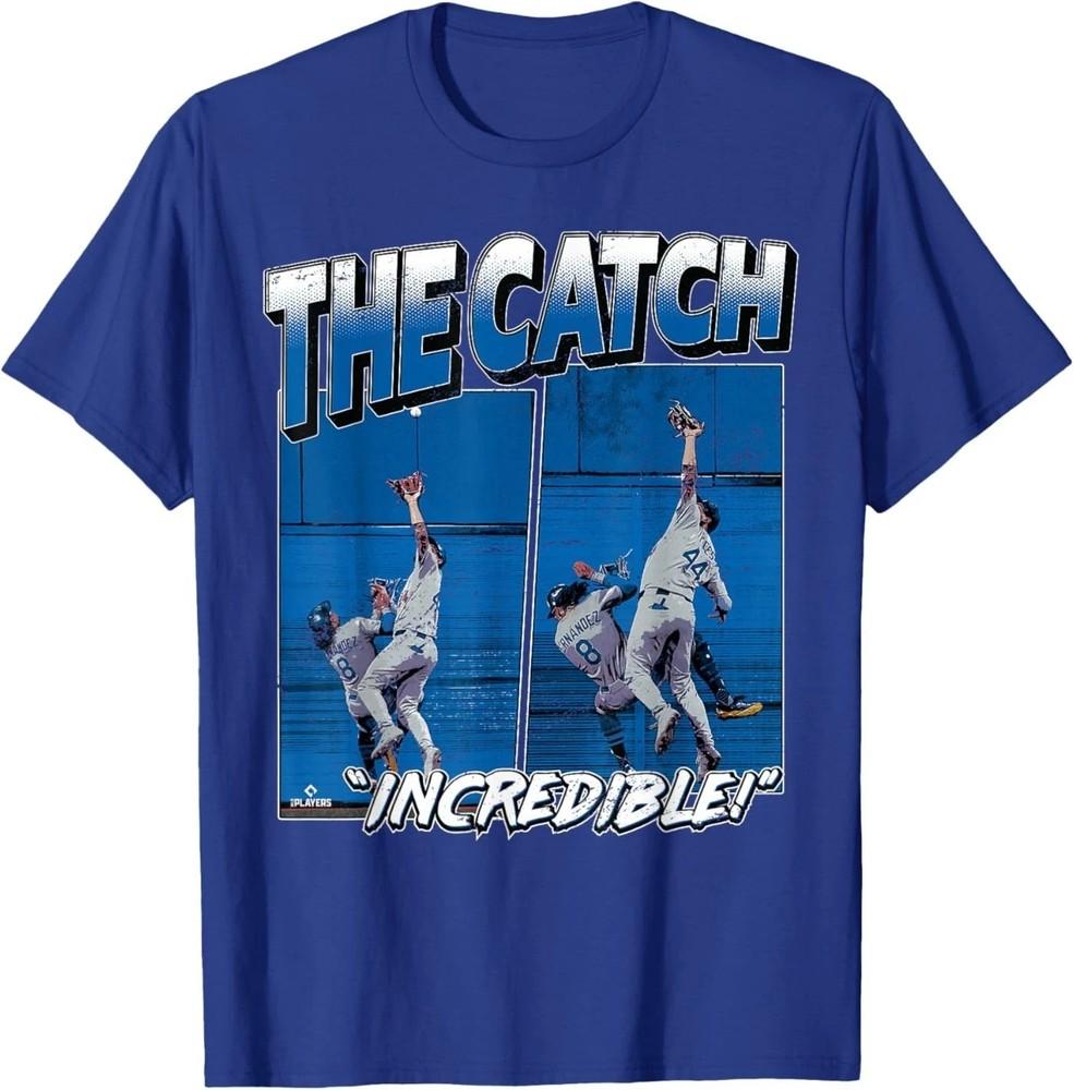 Andy Pages Kiké Hernández Los Angeles The Incredible Catch T-Shirt_reprin wbr/ t_sale@ Unisex T-Shirt XL