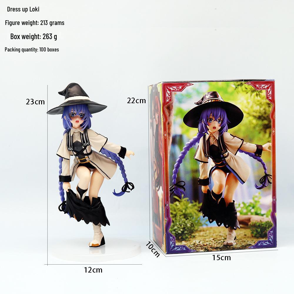 

«Нет работы Реинкарнация Красивая девушка Xi Luoxi Аниме Фигурка Модель Украшение Подарок»