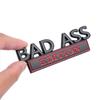 New Car Styling 3D Bad Ass Edition Metal Chrome Zinc Alloy Adhesive Emblem Decorative Badge Funny Decal Auto Accessory