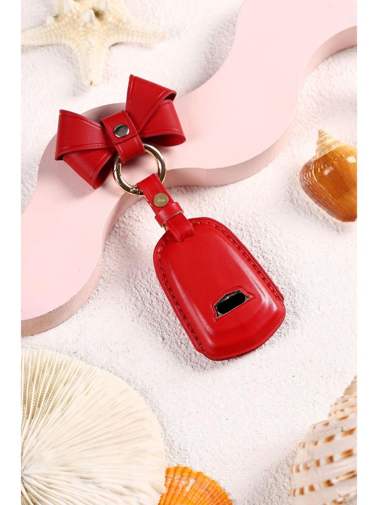 Cadillac Leather Key Cover for XT5 XT4 XT6 ATSL CT6 - Premium Car Key Shell