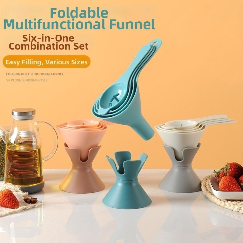 BPA-Free Liquid Transfer Funnel Food Grade Plastic Oil and Wine Funnel Kit Sub-packaging