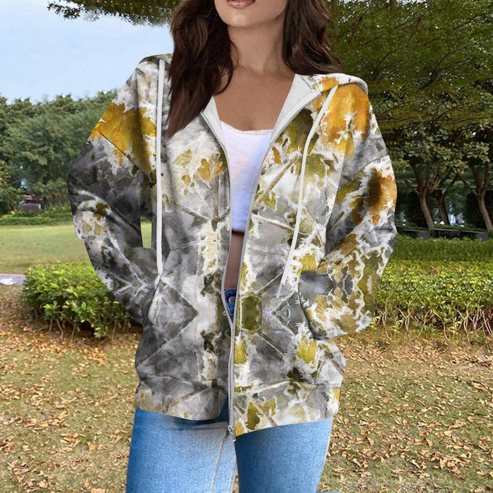 

Женская модная повседневная толстовка с принтом на Хэллоуин, длинный рукав с карманом, кардиган, куртка, пальто с капюшоном на молнии M