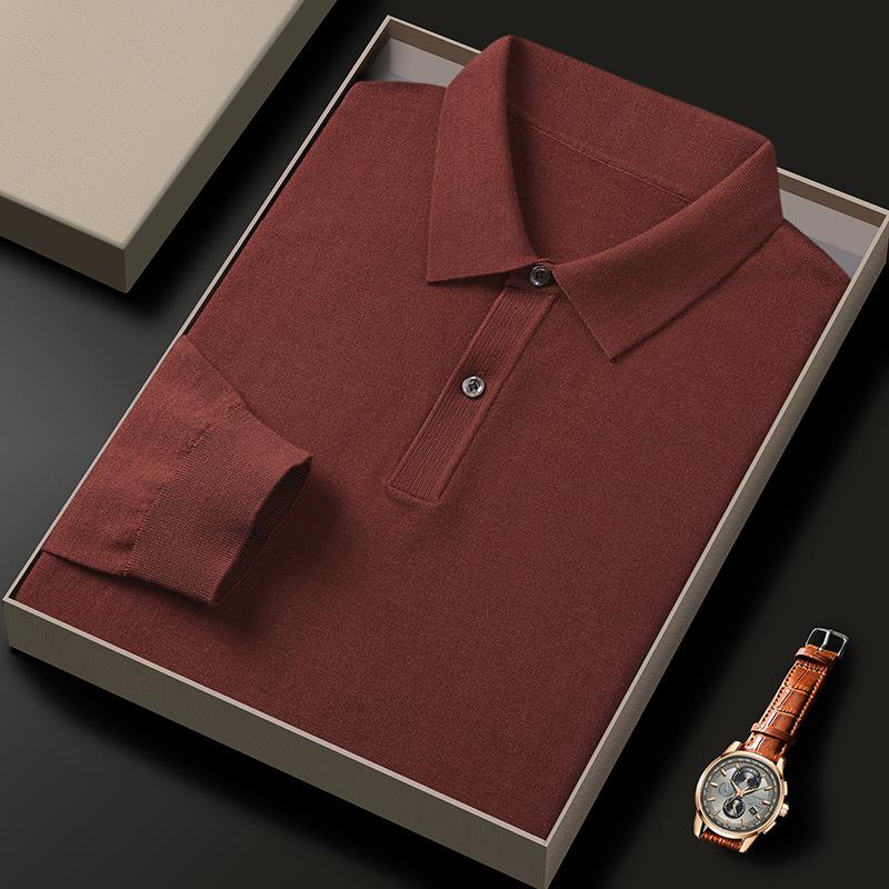 Men`s Ultra-Fine 100% Merino Wool Long-Sleeve