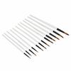 12PCS Pearl White Paintbrushes Painting Tool  Craft Decorative Drawing