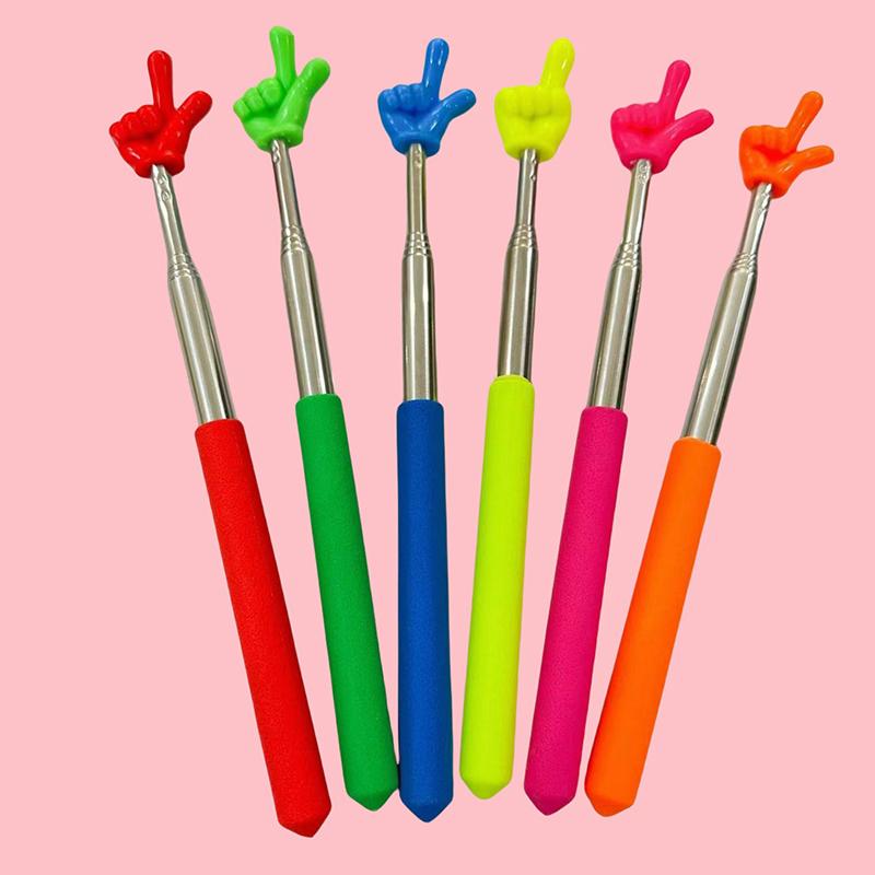 Wysuwany wskaźnik nauczyciela ze stali nierdzewnej, teleskopowy wskaźnik do nauczania w szkole, przybory nauczycielskie do klasy