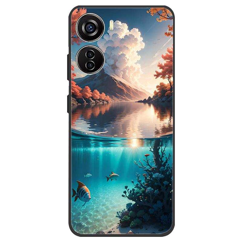 For ZTE Nubia Neo 5G Case Silicone Luxury Space Soft Bumper for ZTE Nubia Neo 5G Phone Cover TPU Funda Nubia Neo Fashion Bag