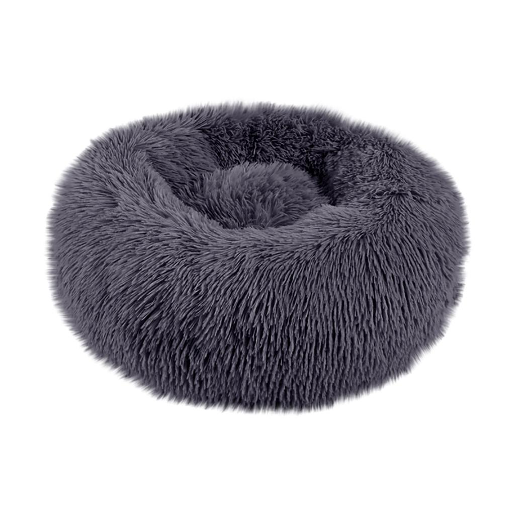 Round Deep Pet Bed Plush Soft Comfortable Nest for Dogs and Cats Washable Removable Cover Suitable for Small Medium Large Pets
