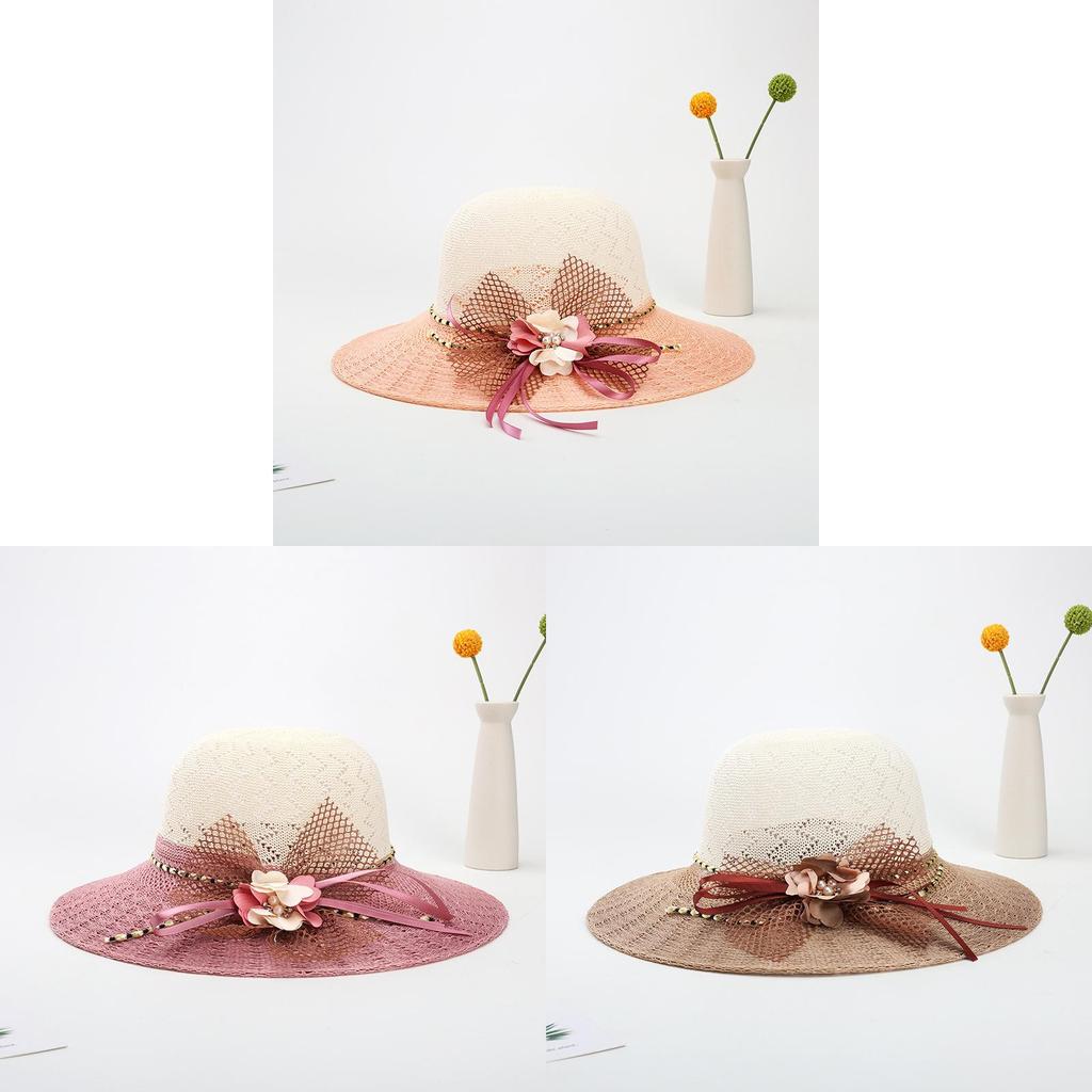 Summer Womens Straw Hat With Wide Brim And Sun Protection For Beach And Outdoor Activities