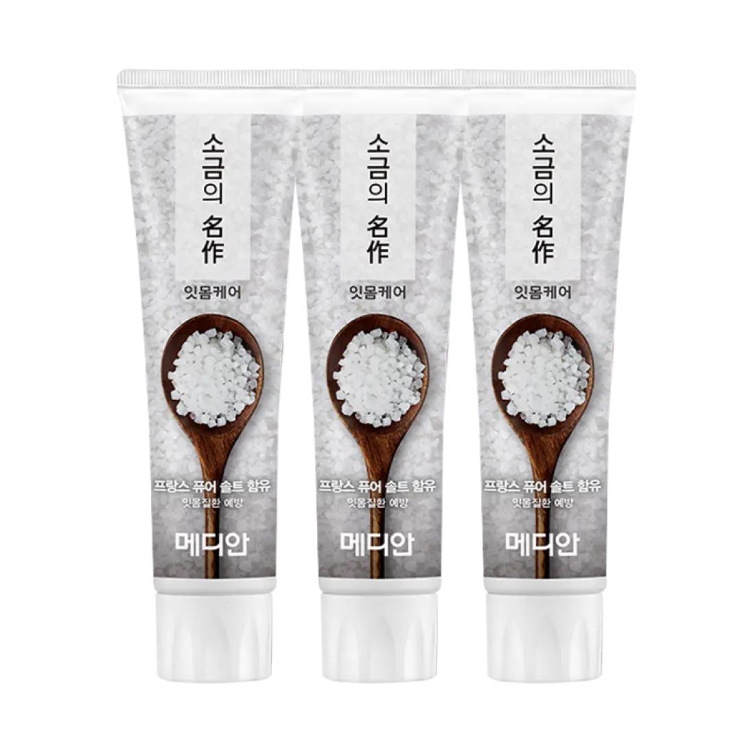 Median Masterpiece Salt Toothpaste Dental Plaque Care 120g x 3 Pack