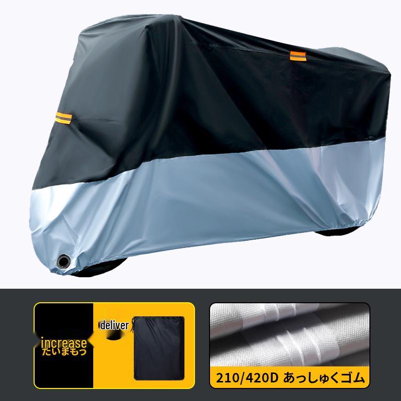 Rainproof Sunproof Motorcycle & Electric Vehicle Cover - Thickened 210D/420D Dust Protection