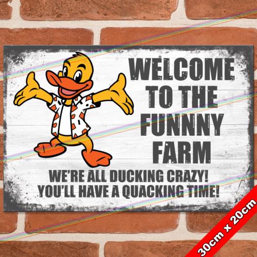 

FUNNY FARM cm Metal Signs Mancave Pub Bar Garage Shed Vintage Retro Tin SignAluminum 20x30cm（7.8x11.8inch）