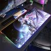 New Role Kawaii Aemeath RGB Mousepad Gaming Wuthering Waves Cute Anime Girl Mouse Pad XXL Computer Non-slip Rubber Keyboard Mats