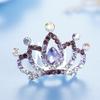 Süße Kinder Mädchen Strass Prinzessinnenkrone Haarkamm Haarspange Geburtstagsparty Diadem