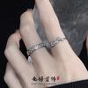 Personality Full Of Diamonds, Light Luxury, High-End Sense, Niche Design Sense, Cold Wind, Simple Inlaid Zir*****Pen Ring, Female