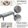1Pc Long Bench Cover Stretch Polyester Removable Washable Anti-Dirty Piano Stool Chair Covers Living Room Bedroom Seat Protector